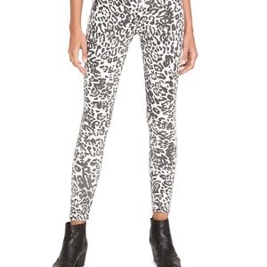 Hudson Barbara Super Skinny Jeans Size 26 Animal Print